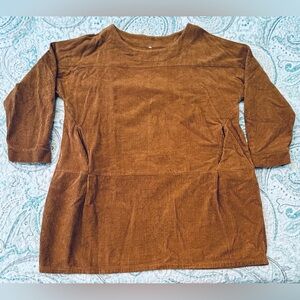 Mordenmiss Mustard Yellow Corduroy Dress Women’s XXL